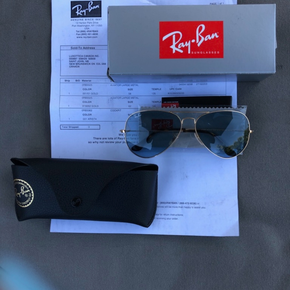 Ray-Ban aviator sunglasses